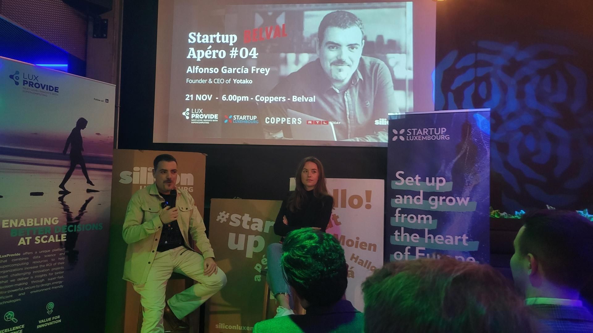 Alfonso, CEO of Yotako, Lights up the Startup Scene at Silicon Luxembourg's #StartupApéro 🚀